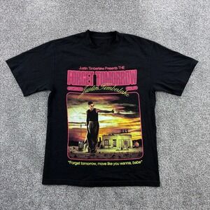 Justin Timberlake Forget Tomorrow World Tour Shirt Mens L 2024 Black Concert